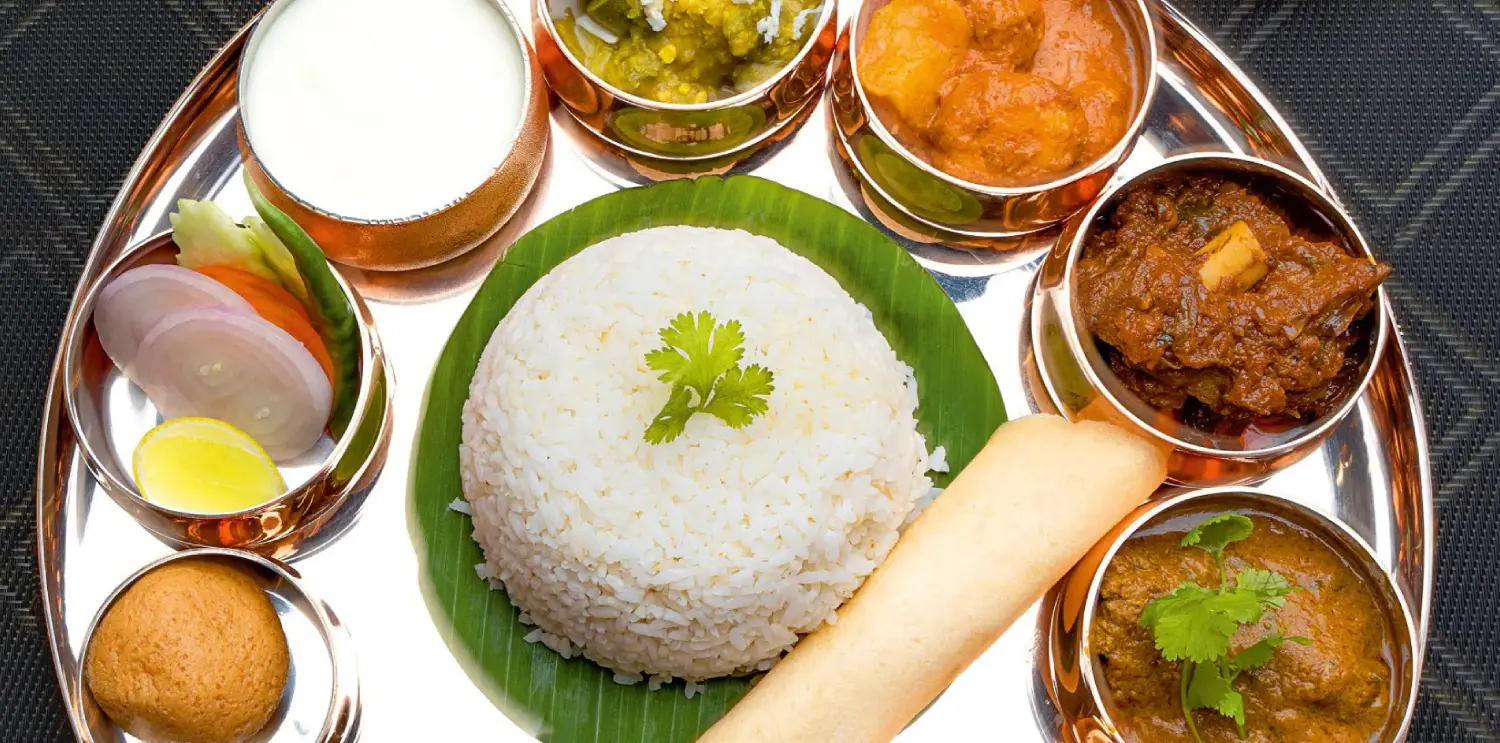 Authentic Odia thali platter
